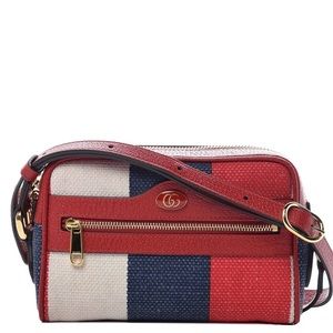 Gucci Canvas Sylvie Mini Ophidia Shoulder Bag